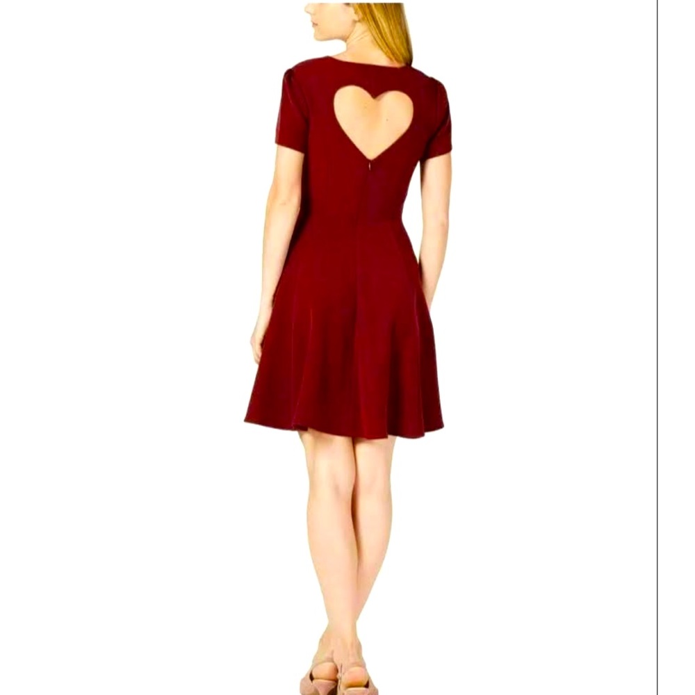 Maison Jules Adorable Heart Cut Out Skater Dress